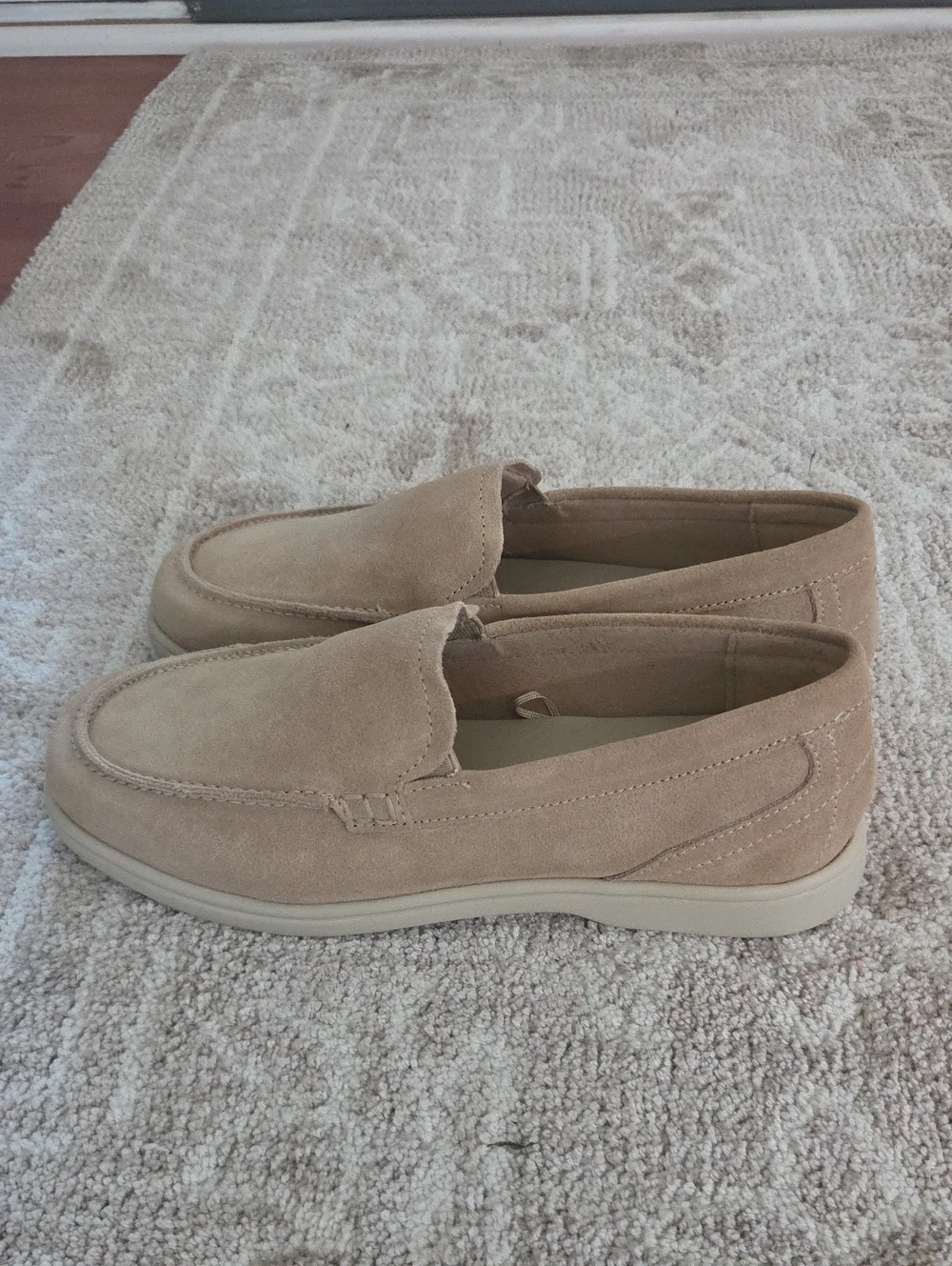 Zara Kids split suede slip-on loafers,never worn.